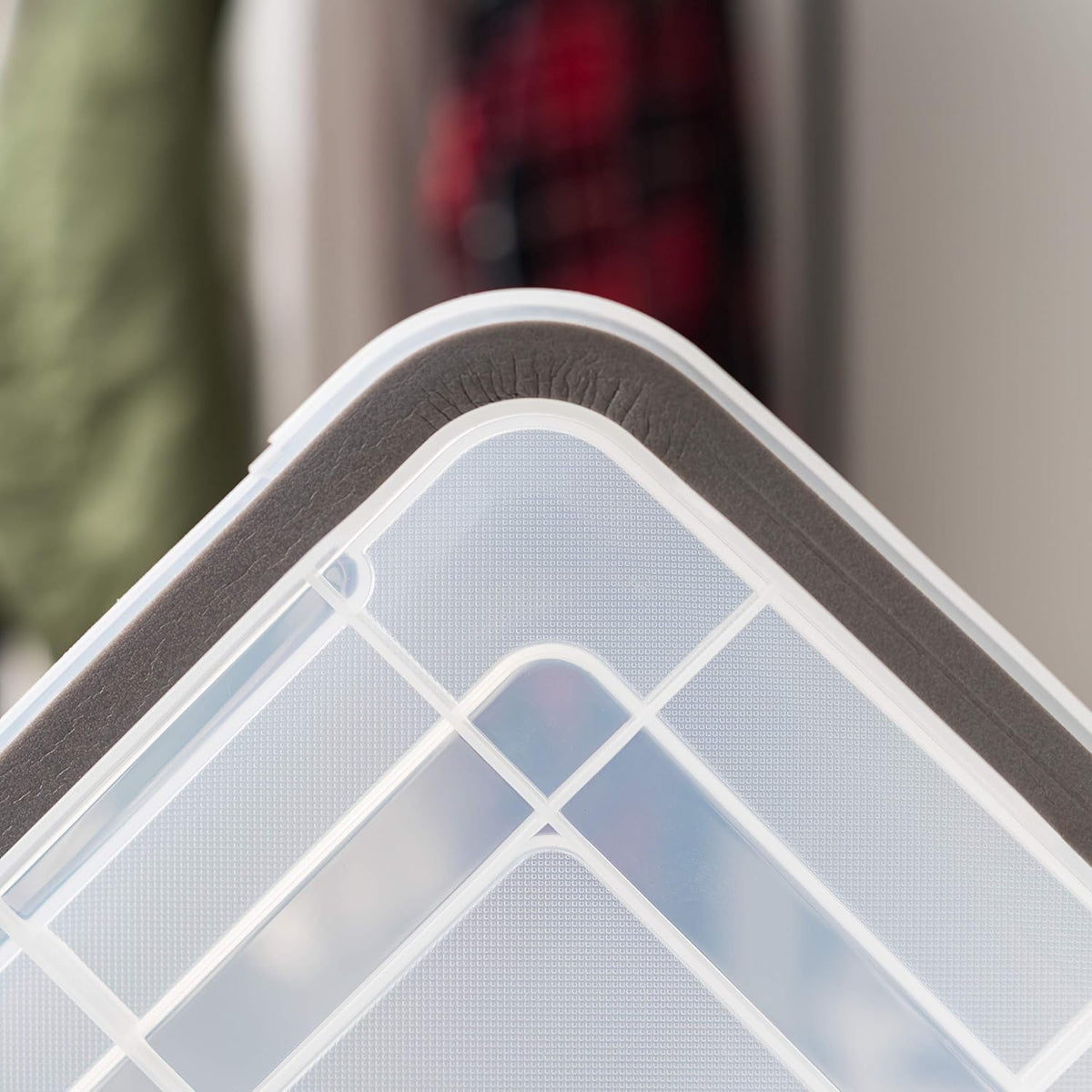 IRIS USA WeatherPro Storage Bins with Lids, 47 Qt, Gasket Seal, 2 Pack | Airtight gasket helps protect clothing, shoes, crafts, keepsakes, and household supplies from moisture and dust.