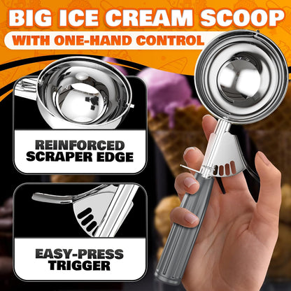 Cookie Scoops for Baking, Stainless Steel in #16, #20, #30