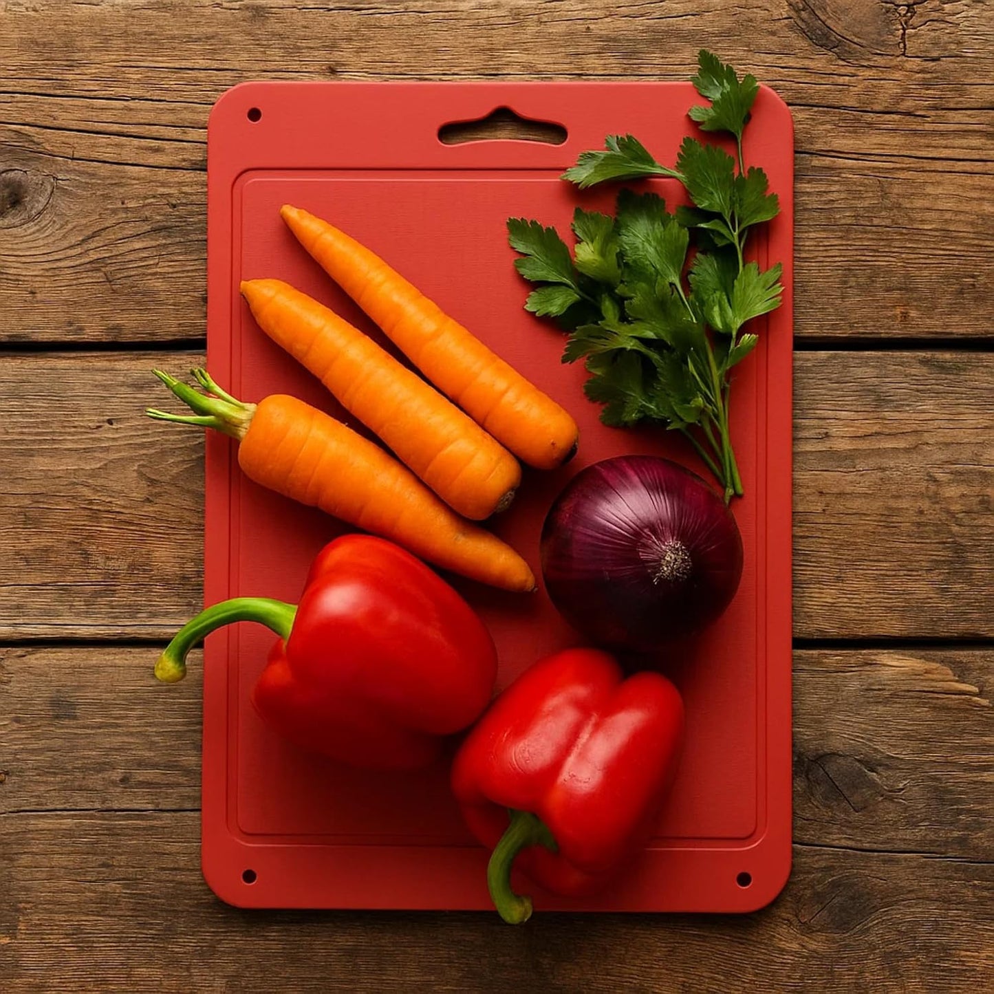 Silicone Kitchen Cutting Board with Handle – 16.8"x10.2" Foldable, Flexible, Large Chopping Mat, Heat Resistant Hot Pad, Non-Slip, Dishwasher Safe, Food Prep Board for Camping, Travel, Made in Korea