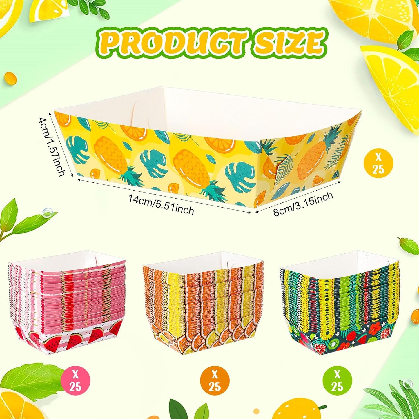 Honeydak 100 Pieces Mother's Day Heart Pattern Paper Food Trays Disposable Nacho Container Paper Boats Serving Trays for Hot Dog Popcorn Taco Snack Candy Food Container Party Supplies