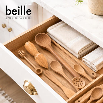 Beille Natural Beechwood Handheld Citrus Reamer, 6.5 Inches