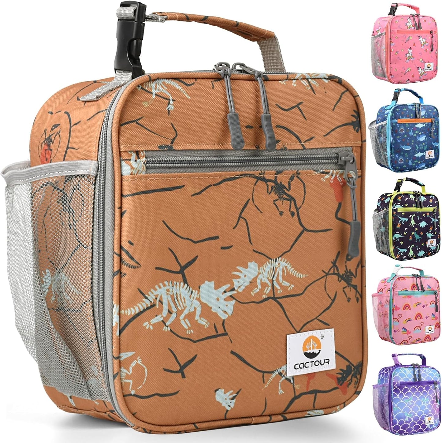 CaCTOUR Lunch Box Kids,Premium Insulated Lunchbox for Girls Boys,Soft Mini Cooler Bag Back to School Thermal Reusable Lunch Bag for Work School Picnic (Blue)