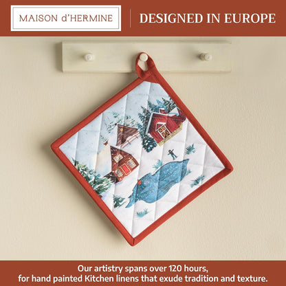 Maison d' Hermine Pot Holders 100% Cotton Potholders (8" x 8") - Colors A