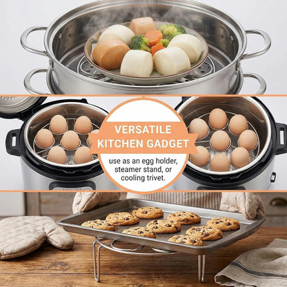 Egg Steamer Rack And Egg Piercer