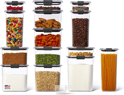 Rubbermaid Brilliance Pantry Airtight Food Storage Container, BPA-Free 7.8 Cup, Ideal for Brown Sugar - Efficient, Leak-Proof and Dishwasher-safe