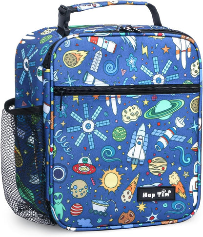 Hap Tim Kids Lunch Box for Girls Boys, Reusable Lunch Bag for Kids, Spacious Lunchbox, Insulated Lunchbag, Purple Unicorn(18654-PP)