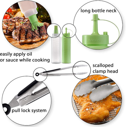 Stainless Steel Metal Spatula Set - Teppaniyaki Spatulas - Griddle Scraper Flat Spatula Pancake Flipper Hamburger Turner - Metal Utensil great for BBQ Grill Flat Top Cast Iron Griddle Accessories