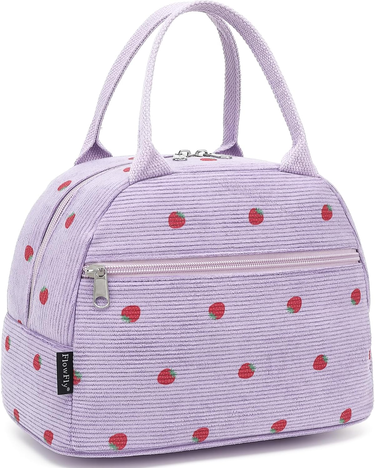 FlowFly Insulated Lunch Cooler Bag - Tote Bag Organizer for Women/Men, Black - Colors B