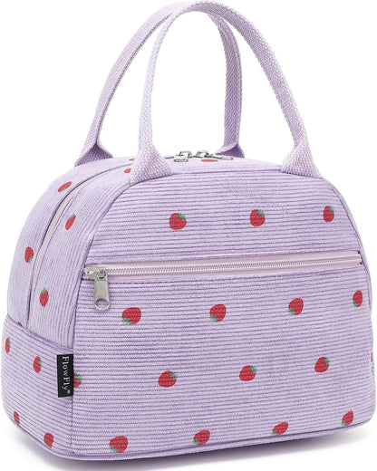 FlowFly Insulated Lunch Cooler Bag - Tote Bag Organizer for Women/Men, Black - Colors B