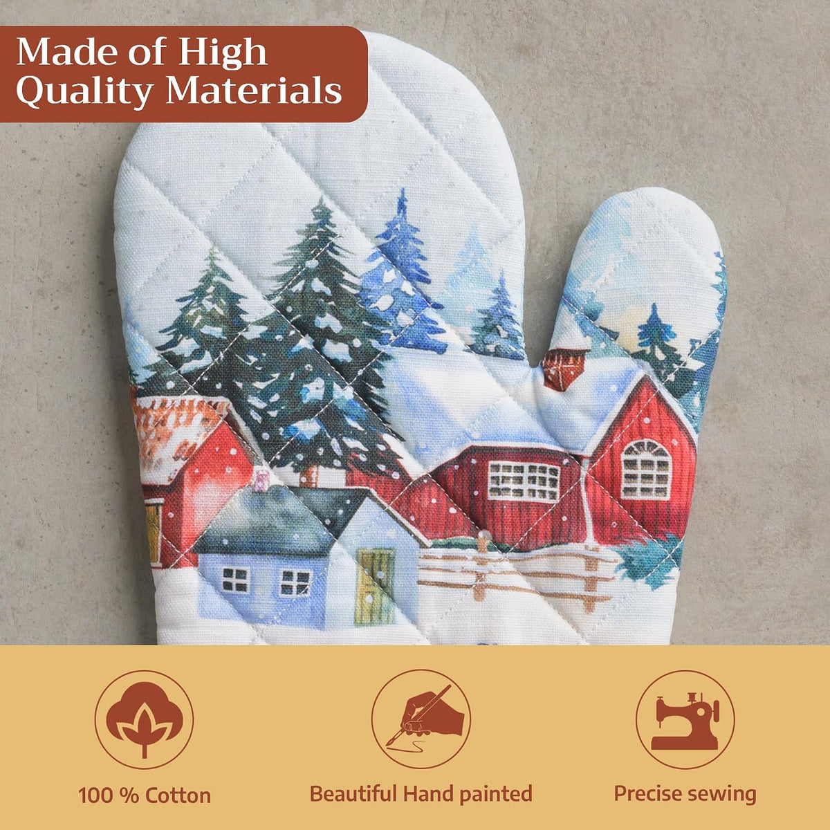 Maison d' Hermine Pot Holders 100% Cotton Potholders (8" x 8") - Colors A