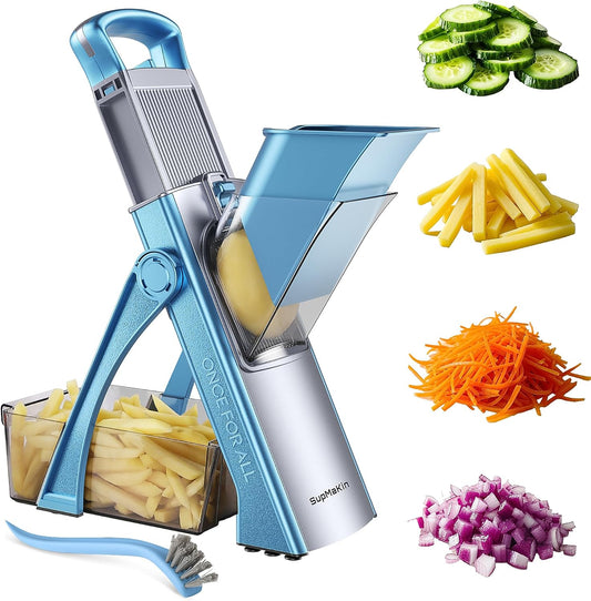 SupMaKin Safer Mandoline Slicer Plus for Kitchen Adjustable Potato Slicer