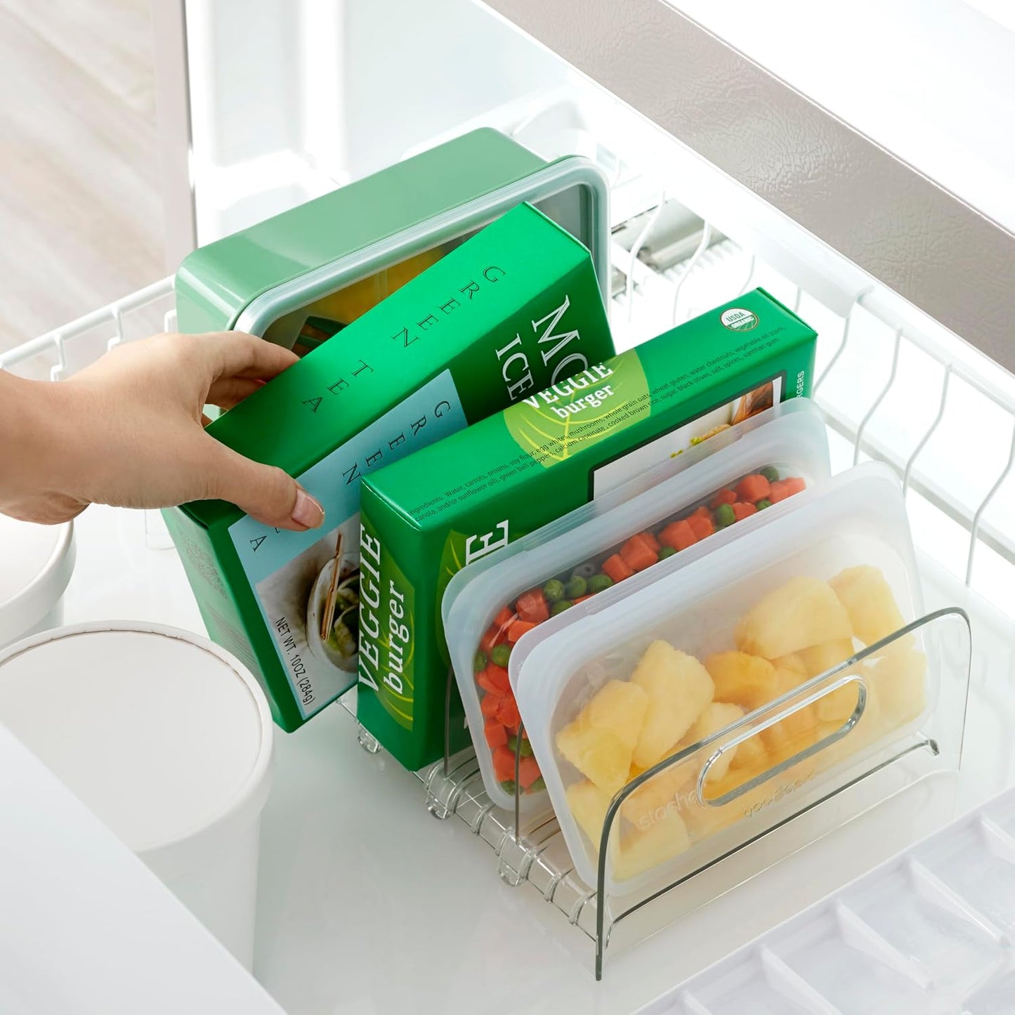 YouCopia FreezeUp Freezer Food Block Maker, 2 Cup, 2-Pack, Meal Prep Bag Container to Freeze Leftovers and Soup