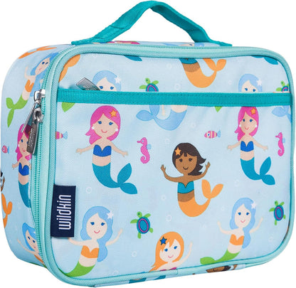 Wildkin Kids Insulated Lunch Box, Keeps Food Hot or Cold, BPA-Free with Mesh Pockets & Easy-Clean Lining – Ideal for School, Travel & Daycare – Holographic