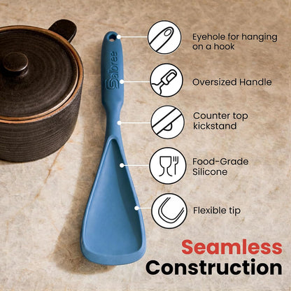 Salbree Seamless Silicone Spatula Spoon Multifunction Scoop Kitchen Spoon