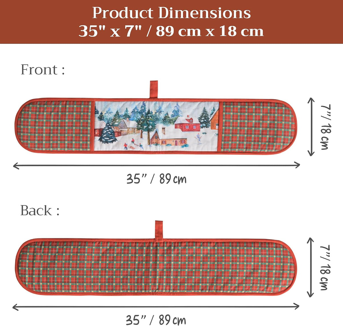 Maison d' Hermine 100% Cotton Oven Mitt & Pot Holder Set (7.5"x13" & 8"x8") - Colors C