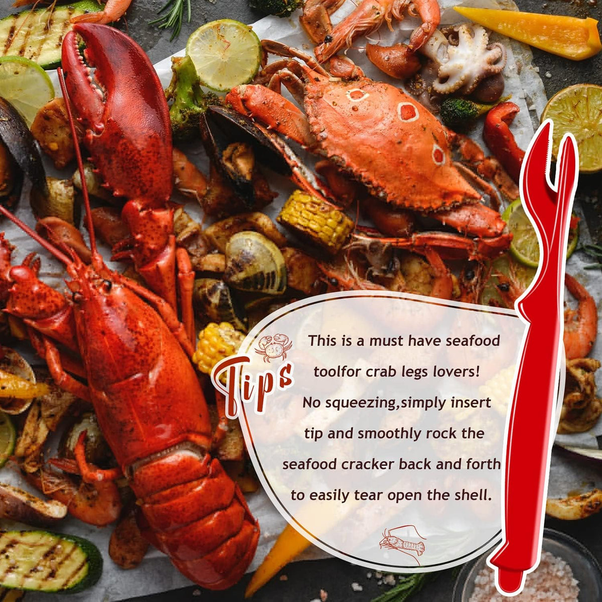 Crab Legs Crackers - Crackers Picks Tools Set
