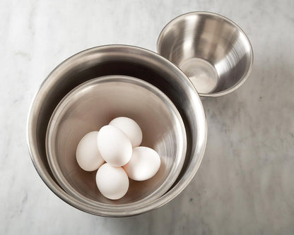 Fox Run Stainless Steel Small Mixing Bowl, 7.25 x 7.25 x 3.75 inches, Metallic