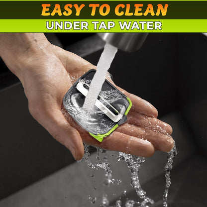Palm Peeler for Vegetables with Double-Sided Stainless Steel Blades
