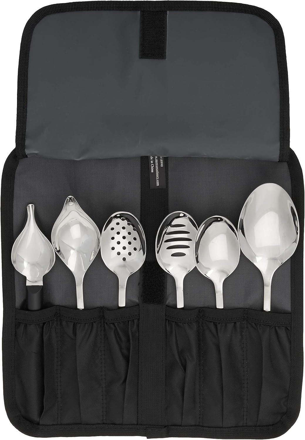 Mercer Culinary 8 Piece Plating Set, Matte Black