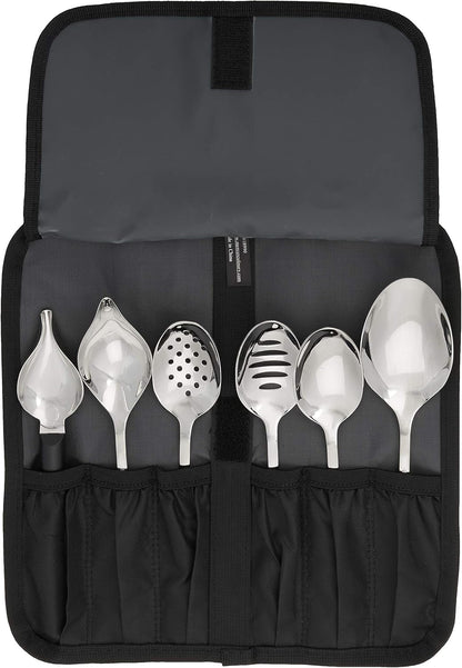 Mercer Culinary 8 Piece Plating Set, Matte Black