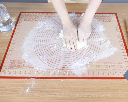 Non-slip Silicone Pastry Mat 36''By 24'' Nonstick Baking Mats Extra Large Counter Mat for Dough Rolling, Pastry, Pie Crust, Fondant, Cookies, Bread, Pasta, Pizza Mat