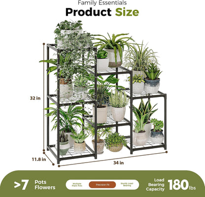 Bamworld Plant Stand Indoor Plant Shelf Outdoor Wood Plant Rack