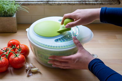 Westmark Germany Vegetable and Salad Spinner with Pouring Spout (Red/Clear)