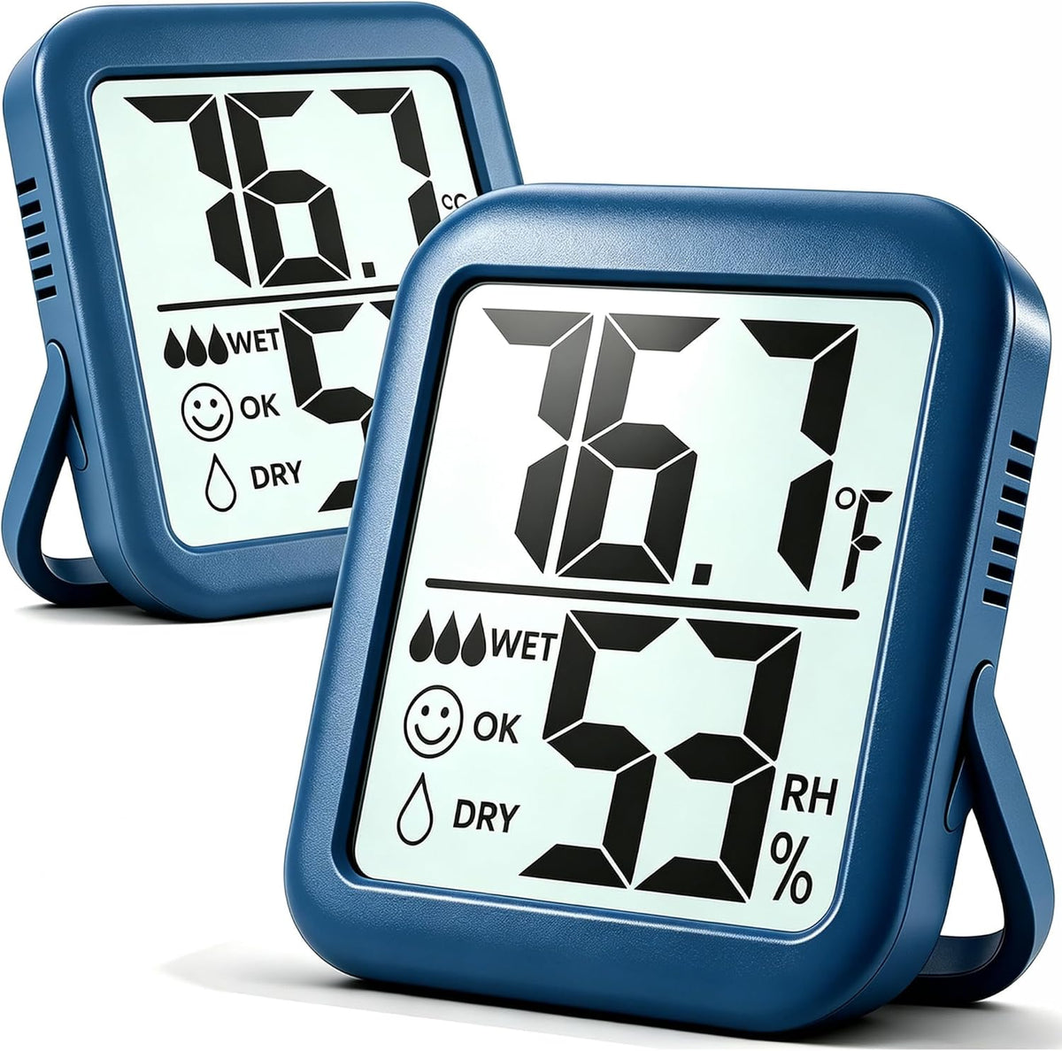 Antonki 2 Pack Room Thermometer Indoor Hygrometer