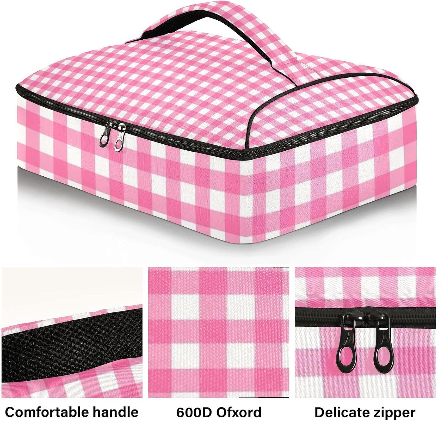 Casserole Carriers for Hot or Cold Food Reusable Casserole Dish Carrier Insulated Thermal Large Capacity Durable Perfect for Party Camping Family Gatherings Yellow Fish - Colors B