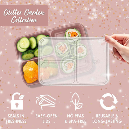 Bentgo Prep - 20-Piece 3-Compartment Reusable Meal Prep Containers with Lids, PFAS & BPA Free Materials, Durable, Microwave, Freezer, & Dishwasher Safe To Go Food Storage (Stone Gray)