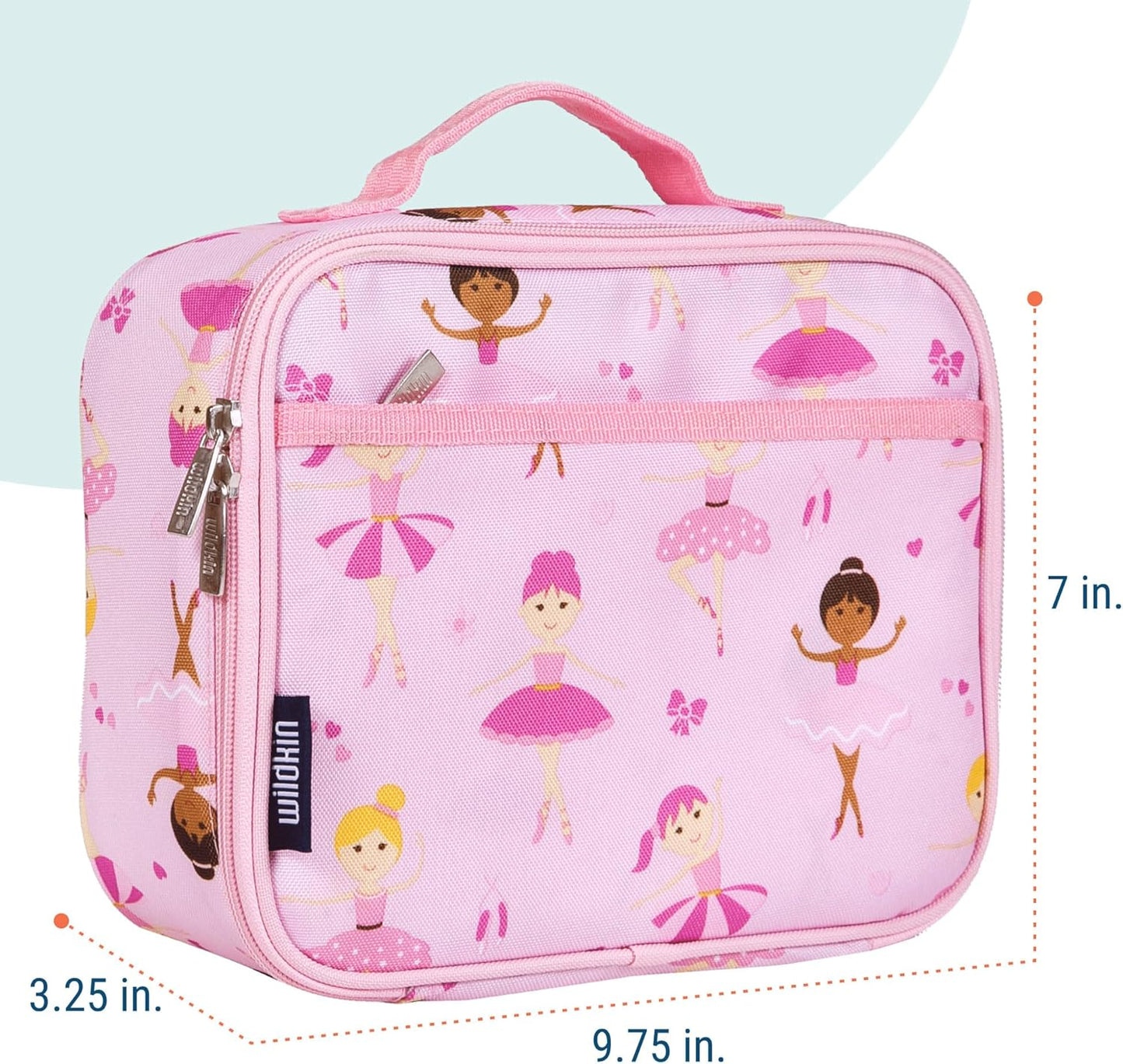 Wildkin Kids Insulated Lunch Box, Keeps Food Hot or Cold, BPA-Free with Mesh Pockets & Easy-Clean Lining – Ideal for School, Travel & Daycare – Holographic