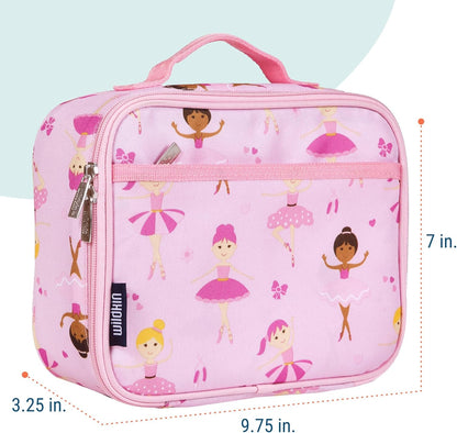 Wildkin Kids Insulated Lunch Box, Keeps Food Hot or Cold, BPA-Free with Mesh Pockets & Easy-Clean Lining – Ideal for School, Travel & Daycare – Holographic