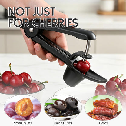 BlingKingdom Stainless Steel Cherry Corer Pitter Sturdy Stone Remover Tool