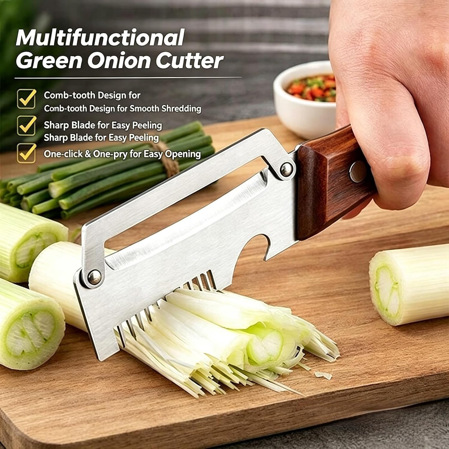 Multifunctional Vegetable Peeler，With wooden handle & bottle opener and grater 3 in 1 kitchen gadgets for potatoes pumpkinsp garlic sugarcane pineapples carrots and other vegetables or fruits