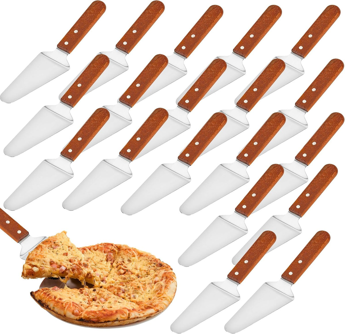 20 Pack Pizza Server Spatula, 10.2 x 2.4 Inches