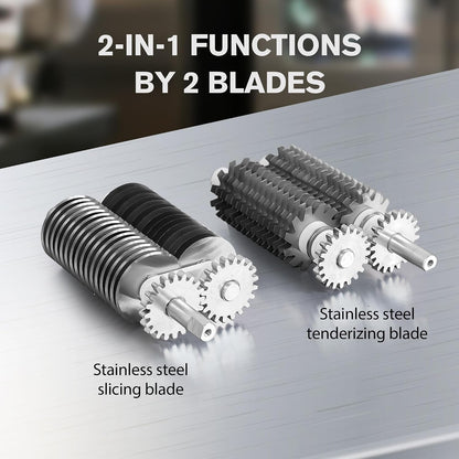 Paladin Equipment 2-in-1 Manual Meat Tenderizer & Beef Jerky Slicer