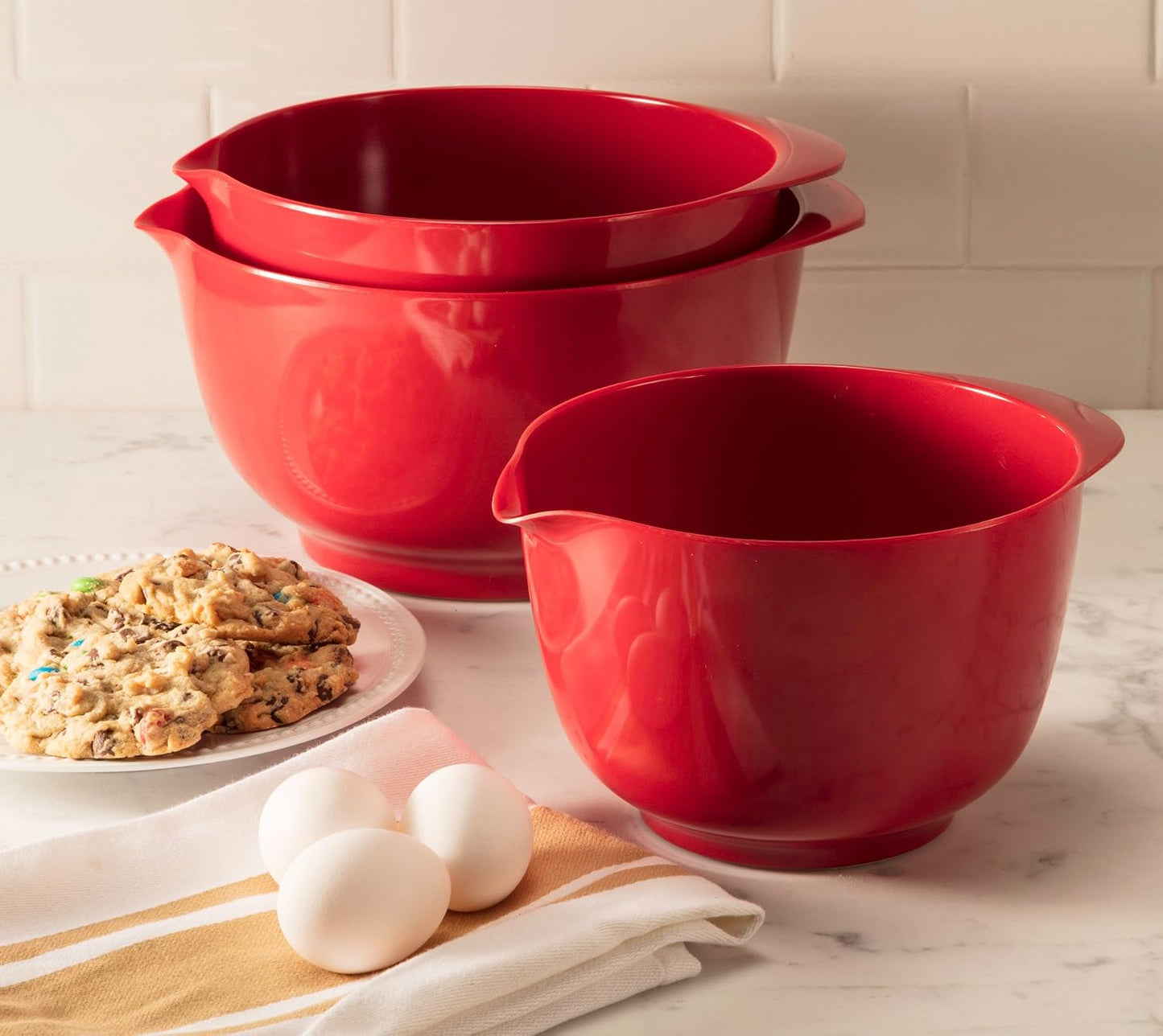 Hutzler Classic 2 Liter Melamine Mixing Bowl, Gray