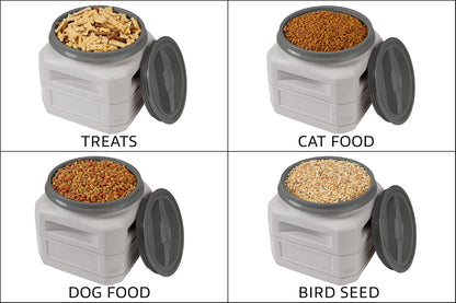 Mighty Tuff Airtight Dog Food Storage Container – 13 Gal, up to 54 lb Capacity – Cat and Dog Food Container with Twist Lid & Handles – BPA-Free, Made in USA