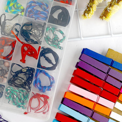 OALCQ 24 Grids Plastic Organizer Box With Dividers Clear Craft Storage Bead Organizer Box Earring Travel Pill Jewelry Organizers Storage Boxes Screw Seed Small Parts Hair Tie