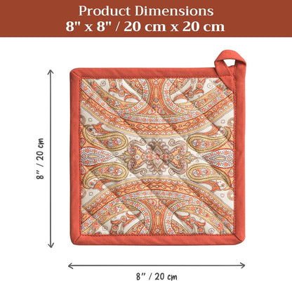 Maison d' Hermine Pot Holders 100% Cotton Potholders (8" x 8") - Colors A