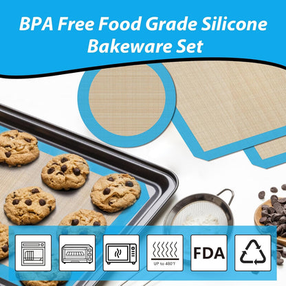 UBeesize Oversize Silicone Baking Mat, 23.6x31.5 Inch Non Stick Pastry Mat with Measurements, XXL Large Nonslip Counter Mat, Fondant/Pie Crust Mat for Making Cookies Macarons Bread Baking Supplies