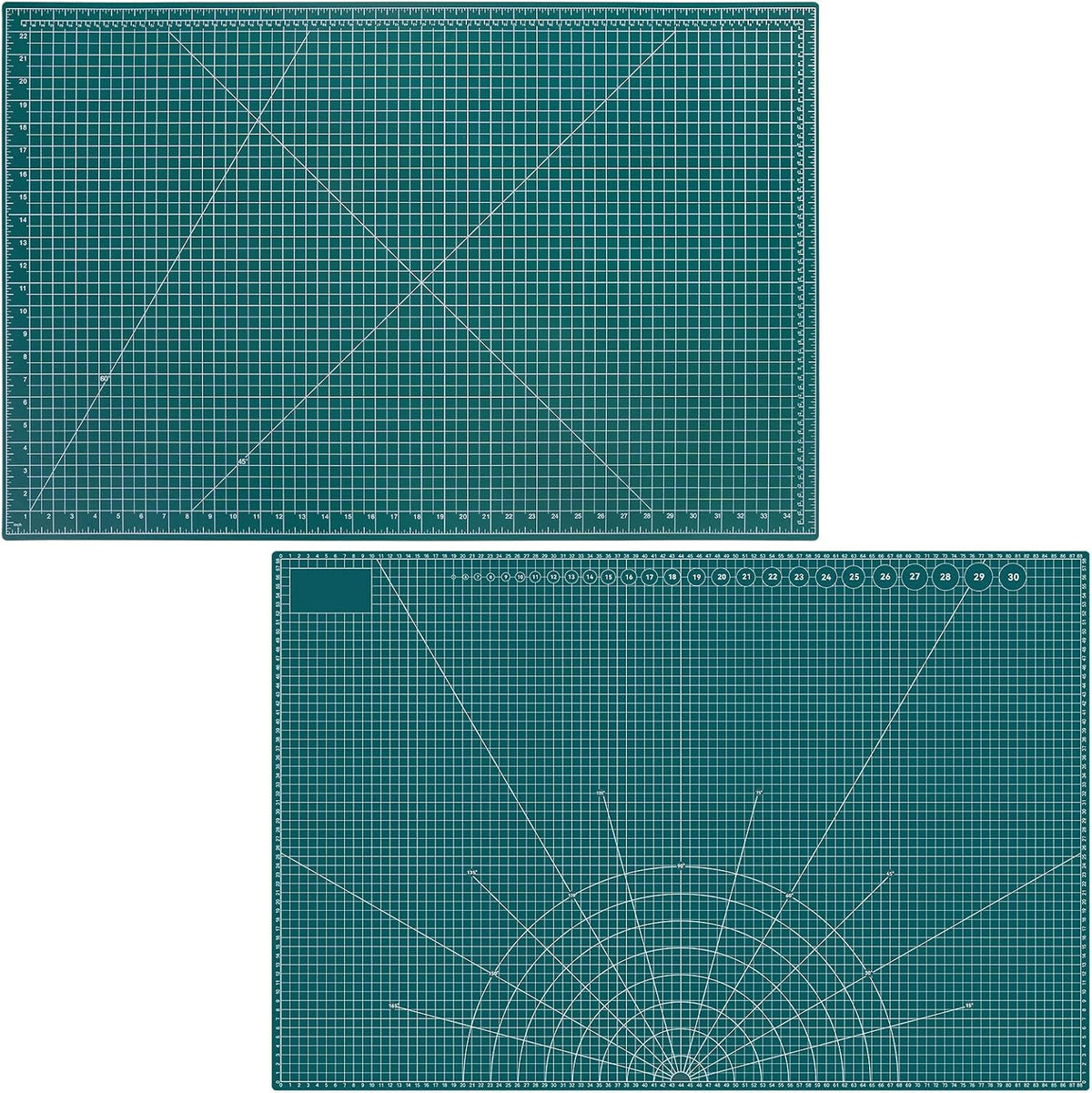 Self Healing Cutting Mat, 17" x 23", Double-Sided Rotary Cutting Mat for Sewing, Quilting, Scrapbooking & Craft, Large Craft Cutting Board for Hobby Use(A2)
