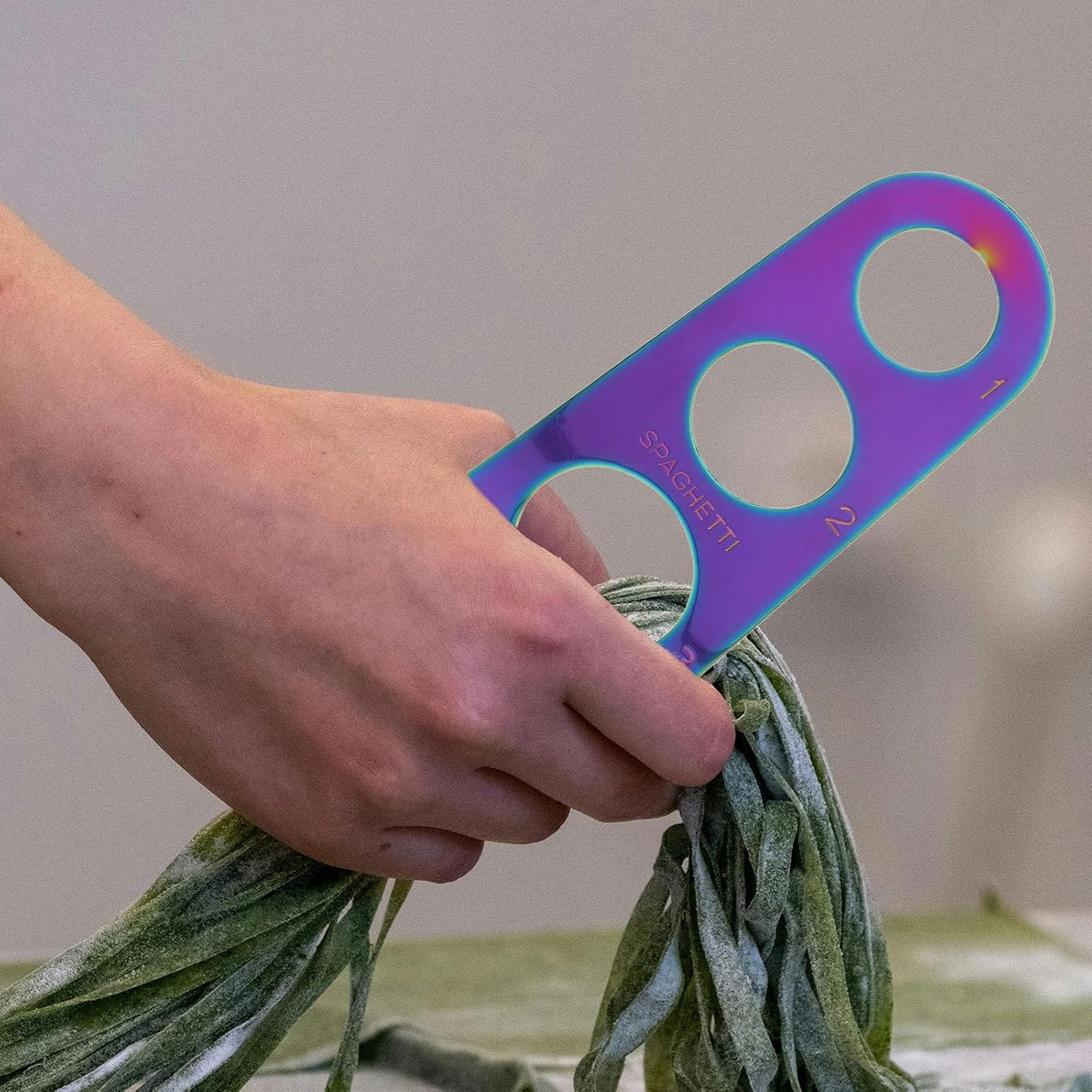 Stainless Steel Spaghetti Measure Tool, Portion Guide 4 Hole