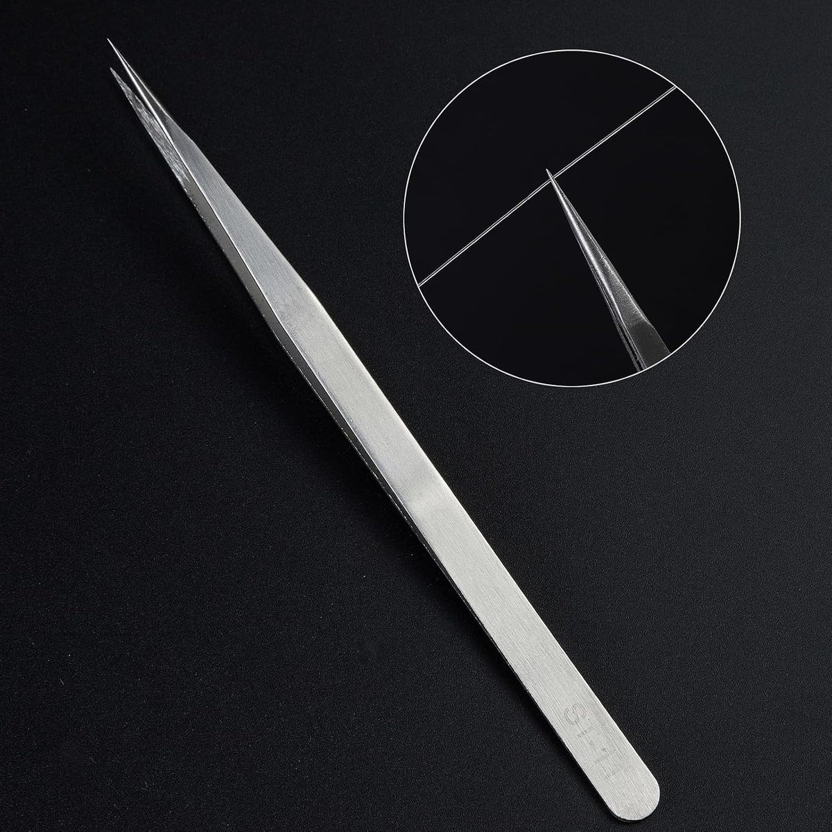 Precision Tweezers Set,Upgraded Stainless Steel of Craft Tweezers - Extra Fine,Angled,Blunt Tips for Electronics,Hobby, Industrial,Laboratory Work,Jewelry-Making,Model,Cooking