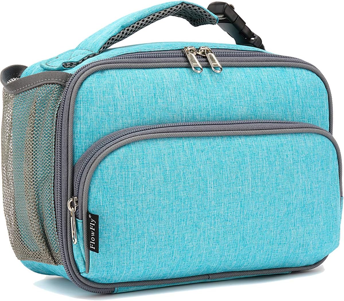 FlowFly Kids Lunch box Insulated Soft Bag Mini Cooler Back to School Thermal Meal Tote Kit for Girls, Boys, Astronaut - Colors B