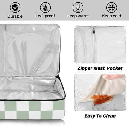 Casserole Carriers for Hot or Cold Food Reusable Casserole Dish Carrier Insulated Thermal Large Capacity Durable Perfect for Party Camping Family Gatherings Yellow Fish - Colors B