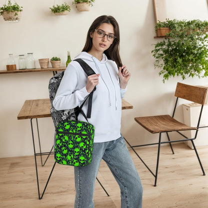 Dinosaur Volcano Insulated Lunch Bag for Women & Men, Reusable Leak-Proof Lunch Box with Cooler Compartment, Lunch Tote for Adults Work Travel Picnic Durable & Washable
