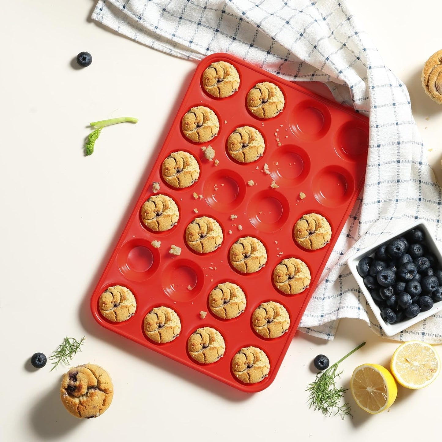 2 Pack 12 Cups Silicone Muffin Pan with Metal Reinforced Frame Regular Size Silicone Molds Cupcake Cake Baking Pans Cookie Baking Chocoflan Cupcake Mold Nonstick Muffin Tin Home Baking Supplies