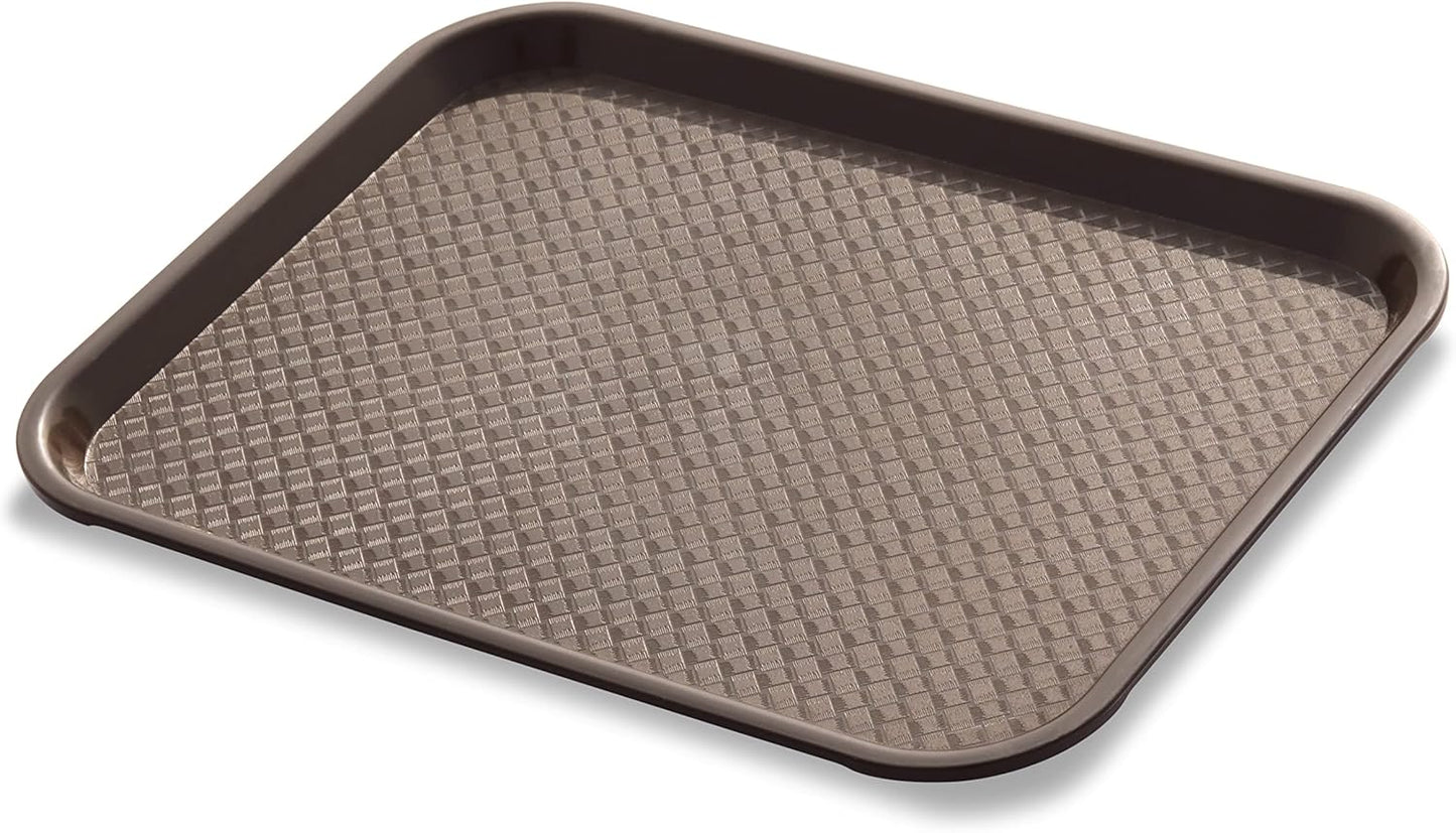 New Star Foodservice Fast Food Tray, Set of 12 (Black, 12 by 16-Inch)