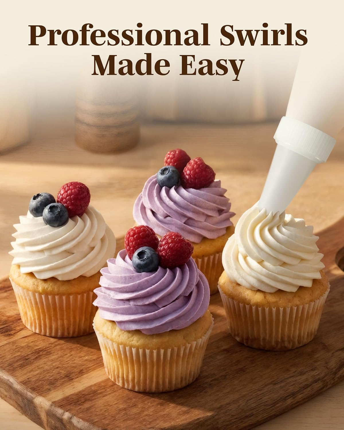 Reusable Plastic Piping Tips, Nozzles Standard Size Star Tip #20